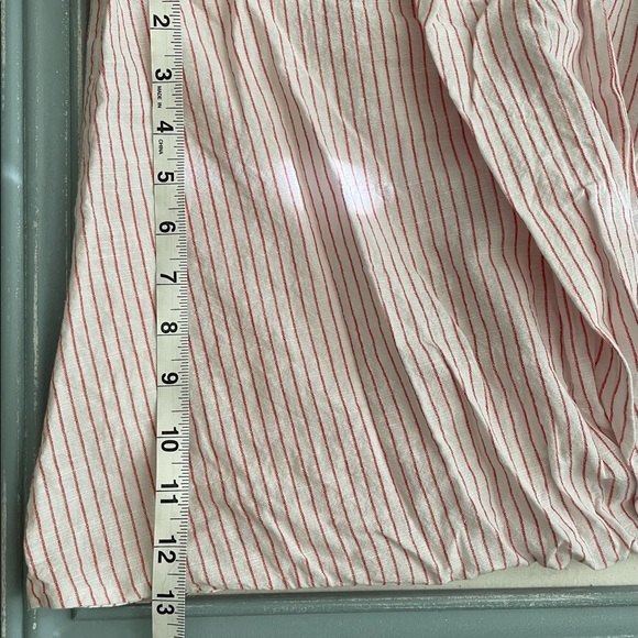 LOFT outlet stripped pleated wrap tank size large - Picture 7 of 8